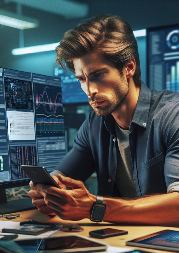 Praca jako inżynier ds. testów wydajności aplikacji mobilnych w dziedzinie rozwoju gier w software house.